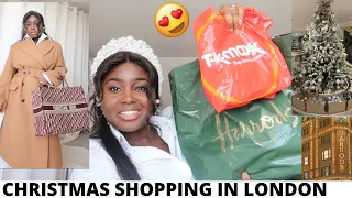 COME CHRISTMAS SHOPPING WITH ME BEFORE LOCKDOWN! CHRISTMAS HOME DECOR | HARRODS TK MAXX |LONDON VLOG