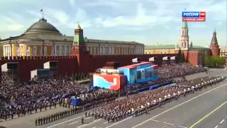 "We Are the Army of the People" Russian Army Choir, Red Square Victory Parade 9 May 2015