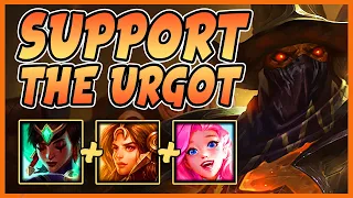 I HAD THREE SUPPORTS! - Diamond Urgot Vs Riven - League of Legends