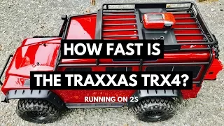 How Fast Is The Traxxas TRX4 Rock Crawler - 2S Top Speed Test