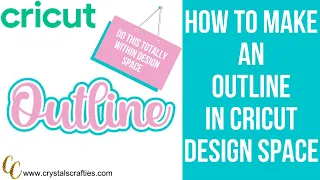 How to make an outline in Cricut Design Space