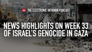 News highlights on week 33 of Israel's genocide in Gaza, with Nora Barrows-Friedman