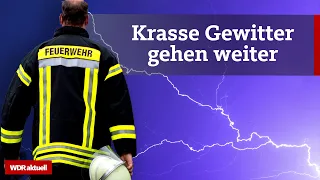 Unwetter in NRW: Deutscher Wetterdienst warnt vor Starkregen und Sturm | WDR Aktuelle Stunde