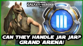 SWGOH Live!  My First Grand Arena with Jar Jar!   Plus Roster Reviews