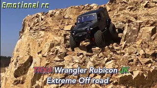 Traxxas TRX4 Jeep Wrangler rubicon Extreme offroad trail Rc car