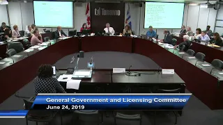 General Government and Licensing Committee - June 24, 2019 - Part 1 of 2