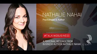 An exclusive CSA message from Nathalie Nahai
