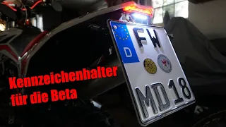 Der billigste Kennzeichenhalter für dein Motorrad!💸 | selfmade | Beta RR 125 LC 2019