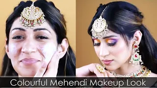 My Colourful Mehendi Bride Makeup Look By Prabhleen Kaur Artistry