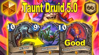 I Upgraded My Taunt Druid 5.0 FOR REAL With Good Cards At Showdown in the Badlands | Hearthstone