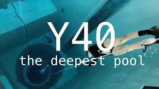 Freediving in the DEEPEST pool in the world - Y40