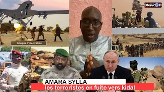 AMARA SYLLA Très bonne nouvelle les terroristes en fuite vers kidal, la CMA demande un cessez-le-feu