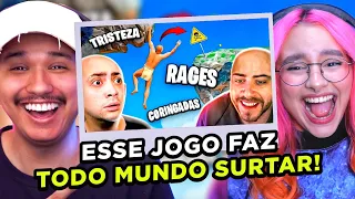 O JOGO que fez TODO MUNDO CORINGAR KKKKK | React Tzk Clipes