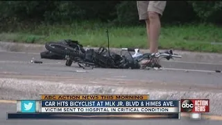Car hits bicyclist at MLK Jr. Blvd. and Himes Avenue