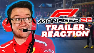 NEW F1 Manager 2022 Gameplay Trailer Reaction