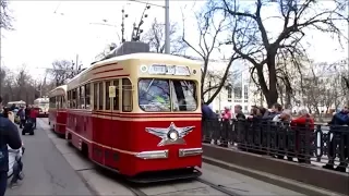 Парад трамваев в Москве 21 04 2018г