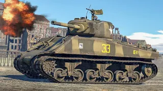JUMBO M4A3E2 (76)w Gameplay - War Thunder