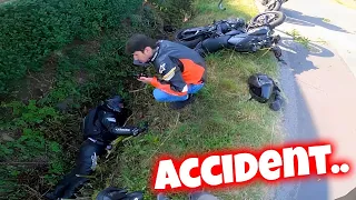 IL SE CRASH VIOLEMMENT ET NE BOUGE PLUS !😱 Un motard appelle les secours (Compilations) 2023