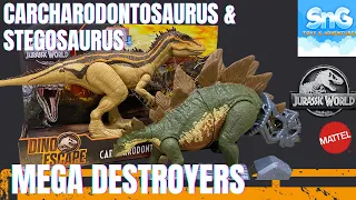 NEW! Dino Escape - Mega Destroyers Stegosaurus & Carcharodontosaurus Unboxing #JurassicWorld