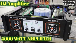 Real Audio 4000 watt dj amplifier review & unboxing #dj #amplifier #realaudio #djviral #djandmore