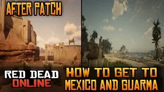 OUT OF MAP GLITCH! How To Get To Guarma And Mexico EASIEST WAY in Red Dead Online After Patch!