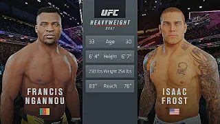 Francis Ngannou Vs. Isaac Frost : UFC 4 Gameplay (Legendary Difficulty) (AI Vs AI) (PS5)