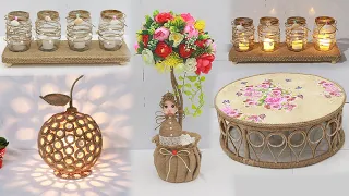 5 Unique Jute Craft Home Decorating Ideas Handmade from Waste Material