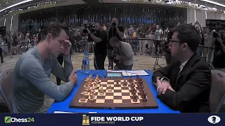 Magnus Carlsen vs Abasov D GAME 1 FINALS FIDE Chess World Cup Final 2023