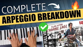 Tujhe kitna chahne lage hum - Arpeggio Pattern - How to play arpeggio on piano  - PIX Series - Hindi