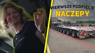 PIERWSZE PODPIĘCIE NACZEPY GOLDHOFER!! FIRST HOOKUP OF GOLDHOFER TRAILER!!