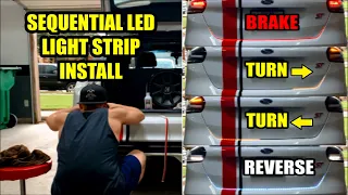 Sequential LED Strip Turn Signals, Brake, and Reverse Light ANY HATCH TRUNK Full Install Focus ST