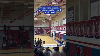 Crowd Sings National Anthem after Sound System Goes Out