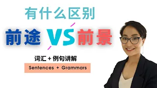 有什么区别【前途】 vs【 前景】实用职场中文 Jobs and Work Chinese Vocabulary - 每日中文课 Free To Learn