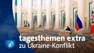 tagesthemen extra zu Ukraine-Konflikt