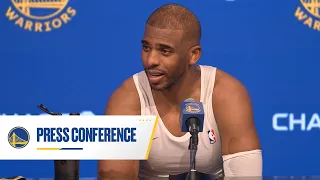 Chris Paul Recaps Golden State Warriors Tough Victory Over Mavericks | April 2, 2024