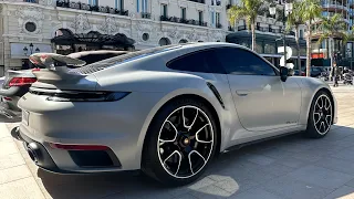 Luxury cars on the Casino Place in Monaco