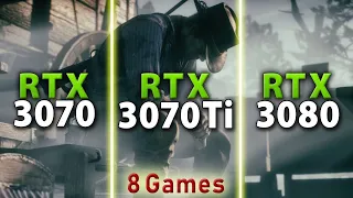 RTX 3070 vs RTX 3070 Ti vs RTX 3080 🎮 Большой тест производительности 2К  4К