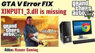 GTA V Error FIX... XINPUT1_3.dll is missing | grand theft auto 5 not working fix