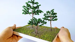 How to Make a Simple  Diorama Trees / Wire Trees / Diorama Model / DIY / Realistic Trees / Miniature