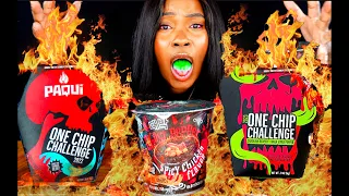 I Ate the World's Hottest One Chip Eating Challenge VS the NEW ONE CHIP CHALLENGE 2023