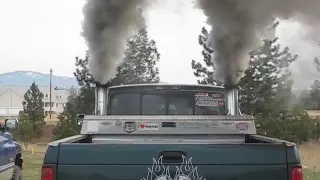 Dodge cummins cold start, lots of smoke