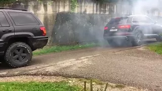 Audi Power - Jeep Grand Cherokee 4X4 vs Audi SQ7 Quattro - Tug of War 💪