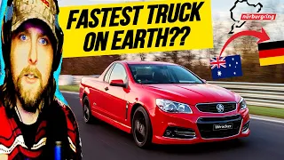 American Reacts to Holden VF Ute Record at The Nürburgring!