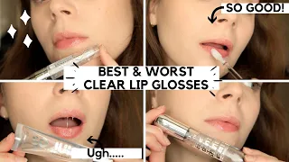 The BEST & WORST Clear Glosses (Affordable)!