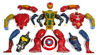 Merakit Mainan Batman vs Superman vs Hulk Buster vs Thanos Armor Avengers Superhero Toys