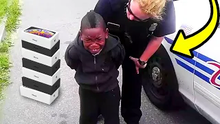 kid gets caught stealing iPhone 13s.. (BIG MISTAKE)