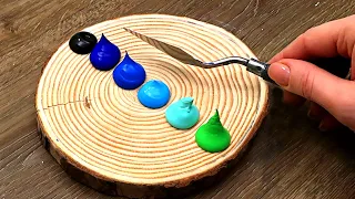 Abstract Wood painting | How to Make a Beautiful Painting