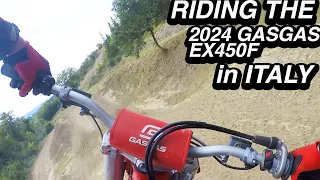 Riding The 2024 GASGAS EX450F in Italy!
