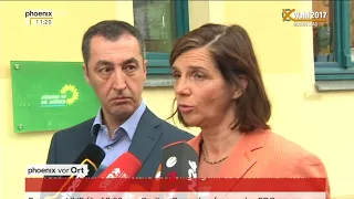 Bundestagswahl 2017: Statements von Cem Özdemir und Katrin Göring-Eckardt vom 25.09.2017