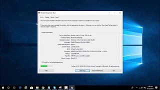 How To Check Computer Properties Using Directx Diagnostic Tool - Dxdiag - Windows 10